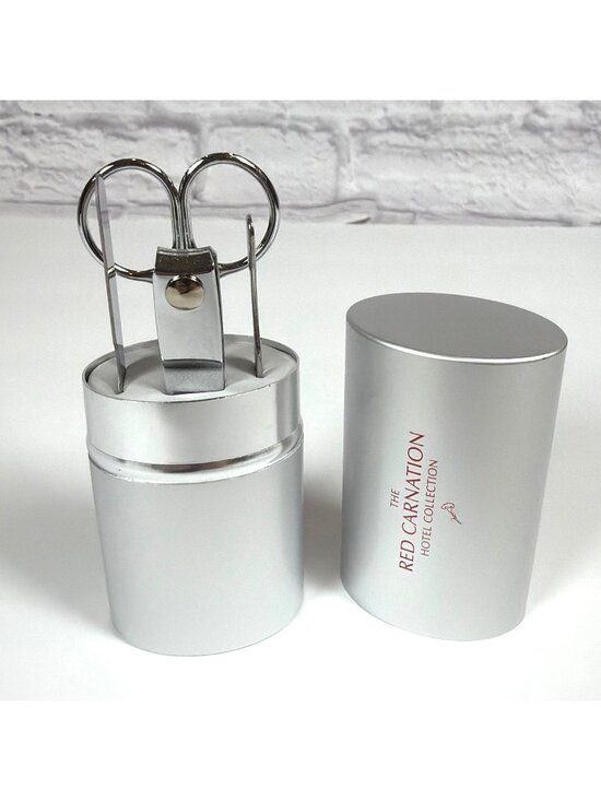 The Red Carnation Hotel Collection Other - New Luxury Hotel Professional 4 in 1 Travel Manicure Set Silver Aluminum Case